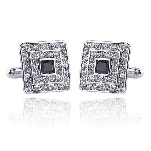 Classy Men Silver Luxury Cufflinks