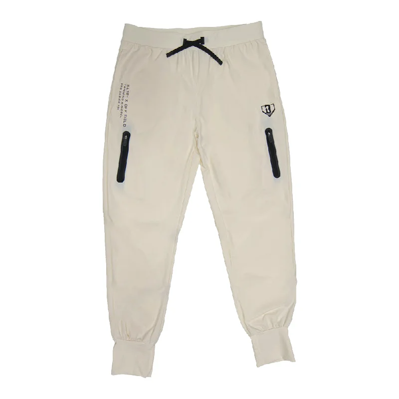 Pro Series Long Cuff Performance Joggers - Bone/Black