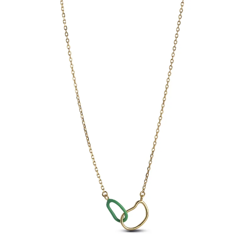 Necklace, Organic Double Circle