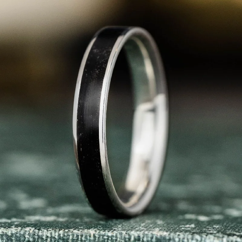 The Obsidian | Women's Silver & Black Obsidian Ring