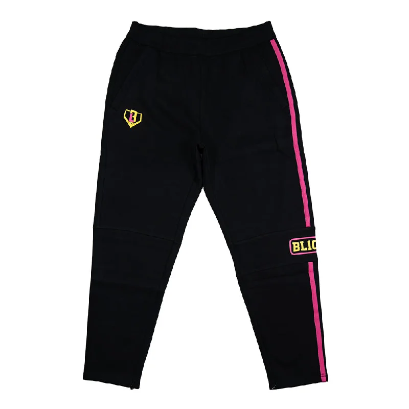 Game Day Youth Joggers - Black/Pink/Yellow