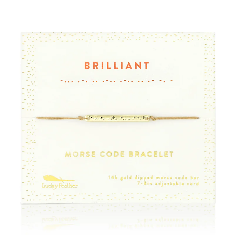 Morse Code Bar Bracelet - Brilliant