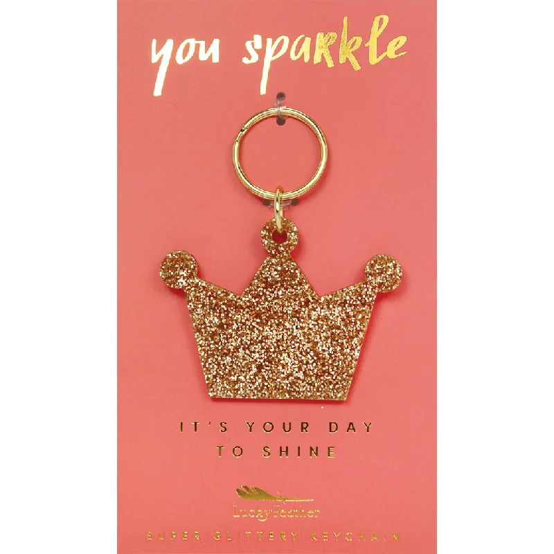 Glitter Keychain - Crown