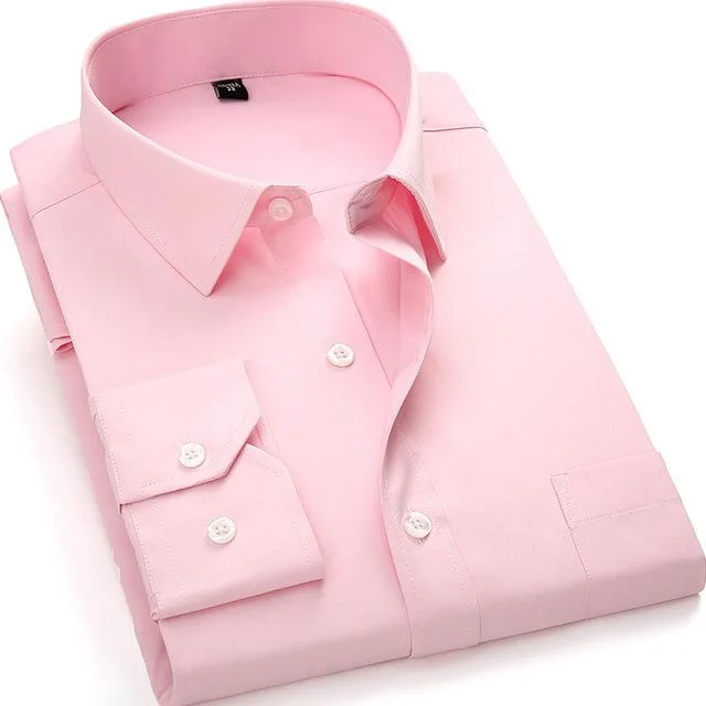 Basic Pink Dress Shirt | Modern Fit | Sizes 38-48