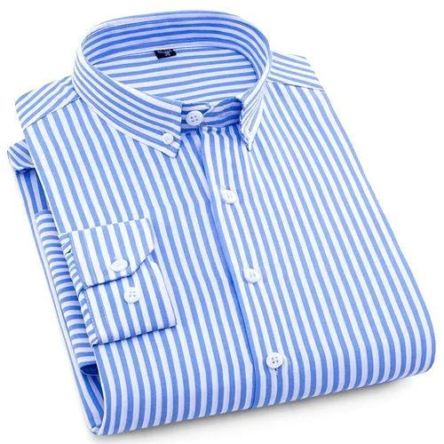 Striped Casual Dress Shirt | Modern Fit | Sizes 38-44