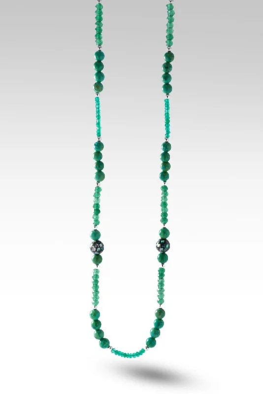 Beaded Green Howlite Necklace™ in Watermark