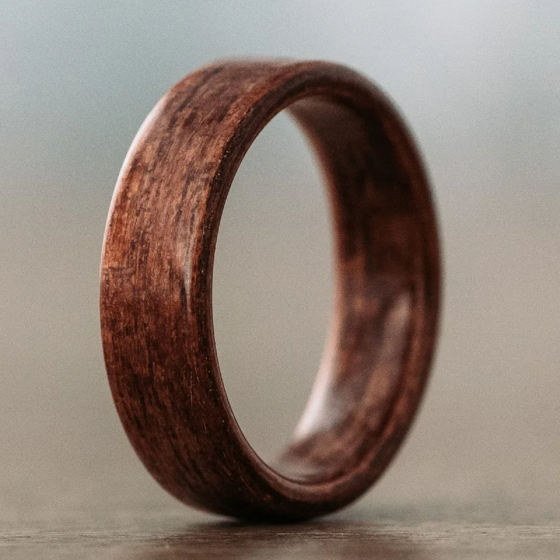 (In-Stock) M1 Garand Rifle Stock Wood Wedding Band - Size 8 | 6mm Wide