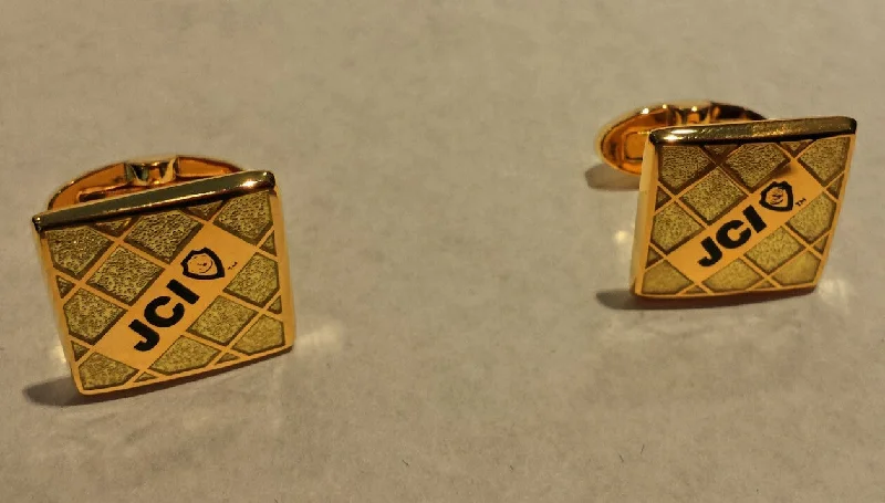 Square Gold Cufflinks