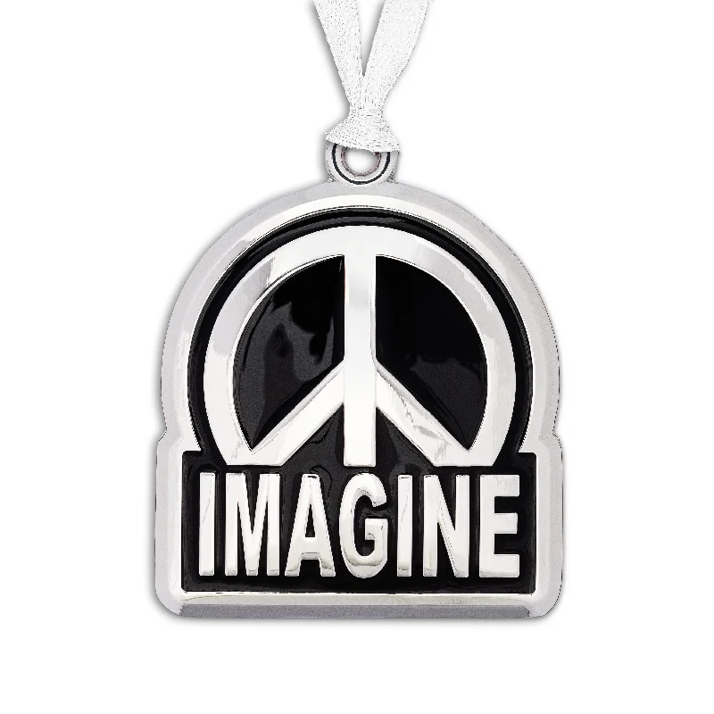 John Lennon- Imagine Peace- Enamel Ornament