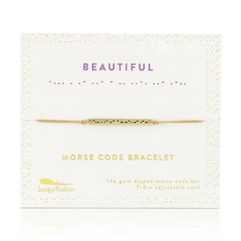 Morse Code Bar Bracelet - Beautiful