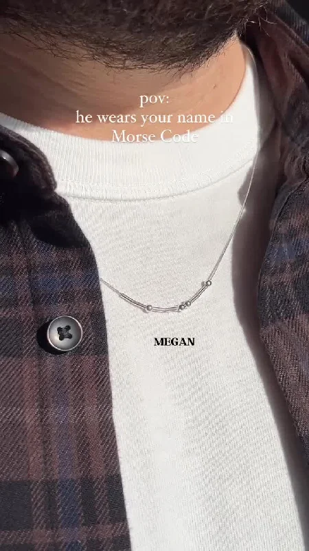 MORSE CODE NECKLACE