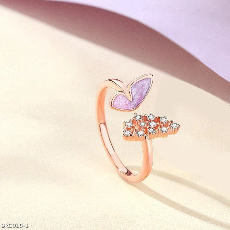 Star light butterfly ring