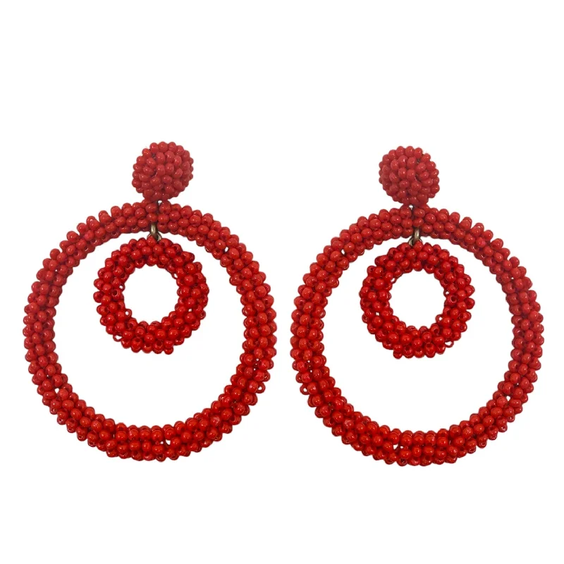 Circle Beaded Earrings Other By J Crew