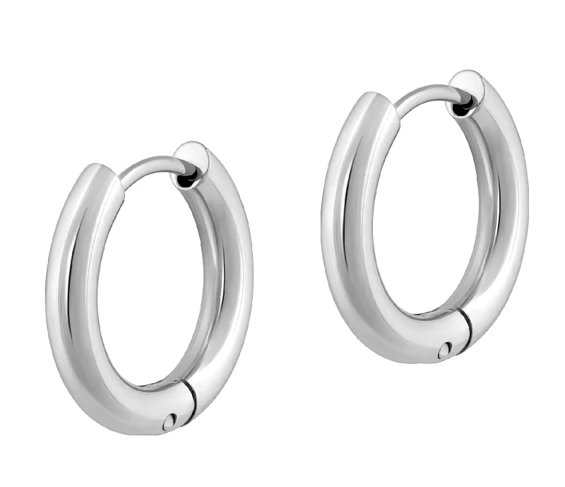 Mini Ringo Hoops In Silver