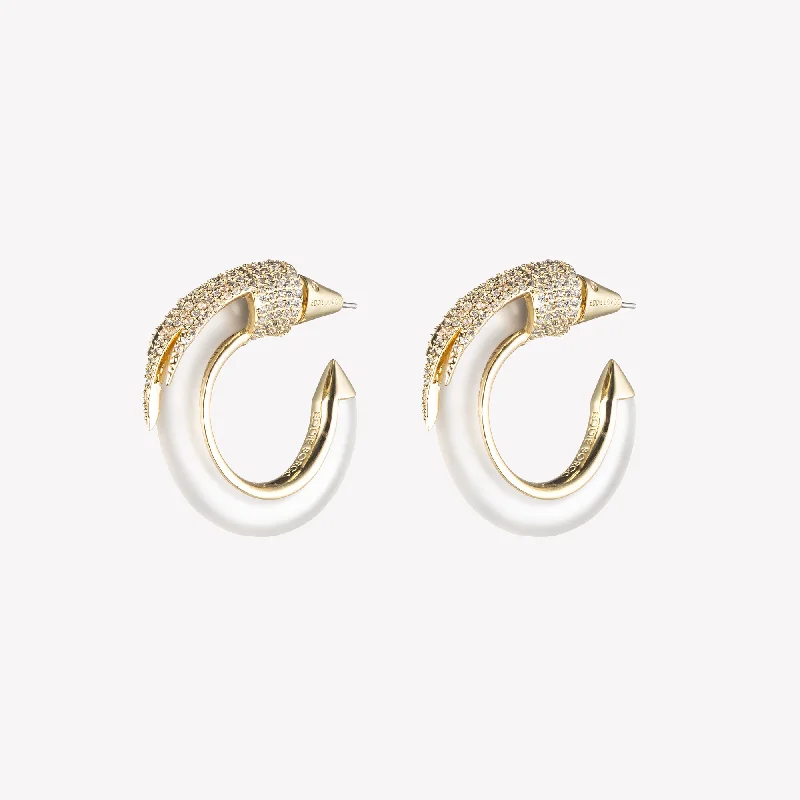 PLUME HOOP EARRINGS