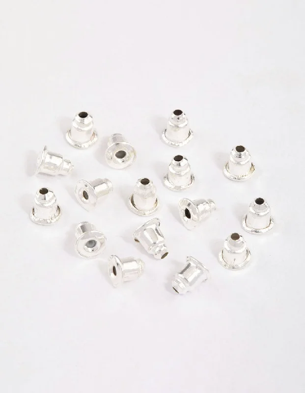 Silver Earring Backs 16-Pack