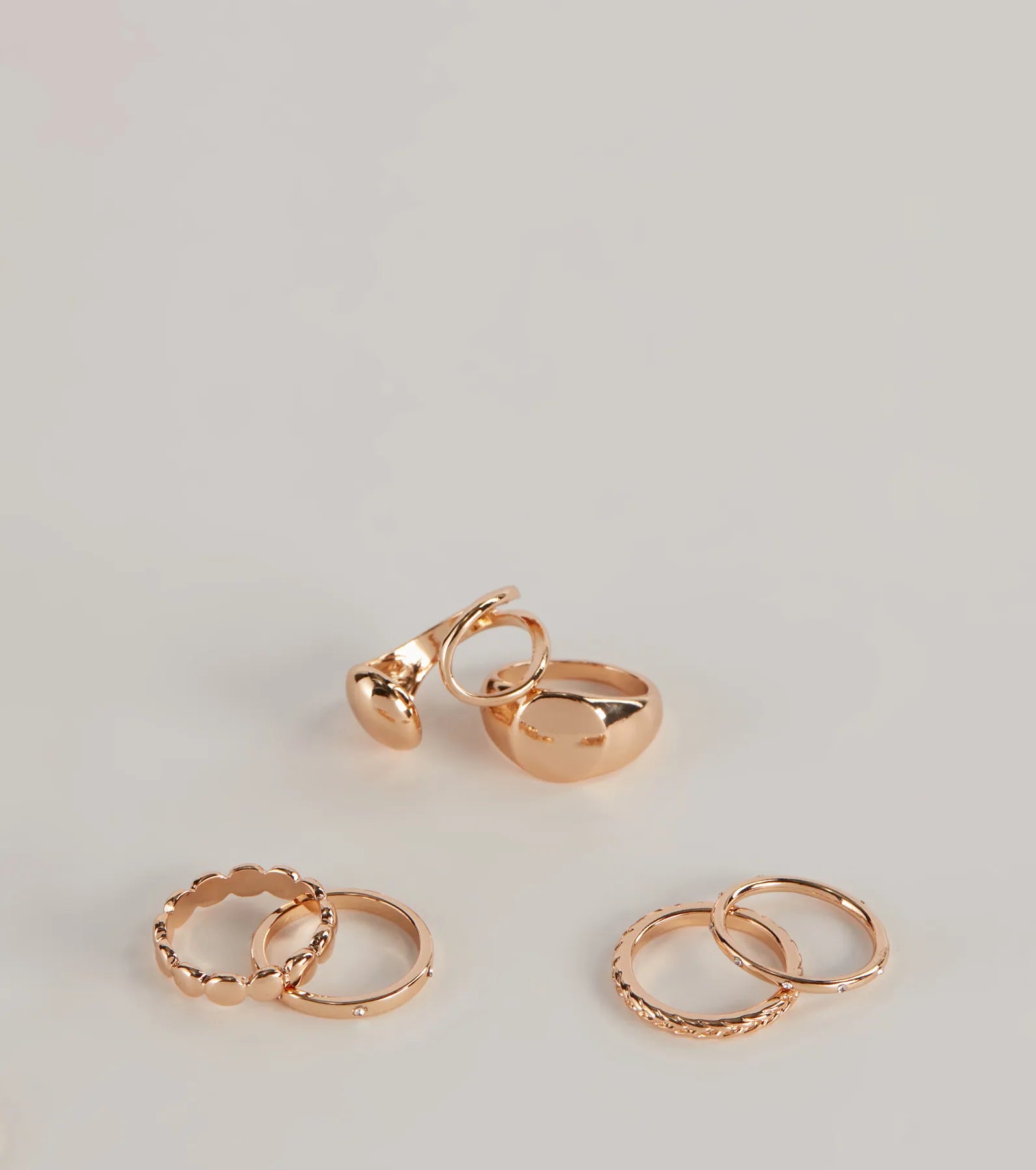 Bold Six Pack Ring Set