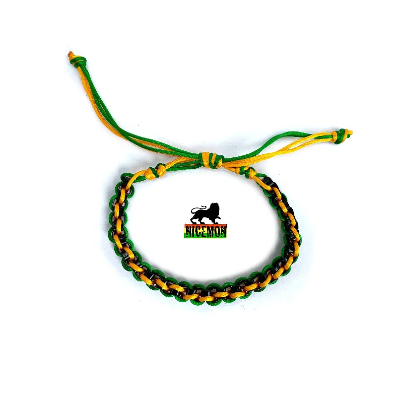 Braided Wrist String Jamaica Bracelet Sweet Jamaica Bob Reggae Jamaican Colors