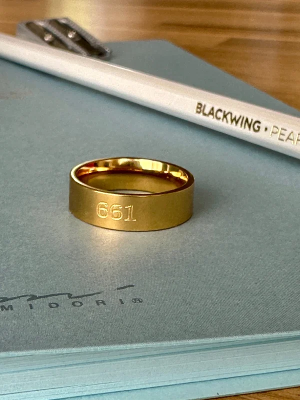 Gold Band Ring - 661