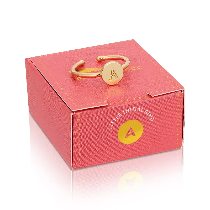 Gold Initial Rings