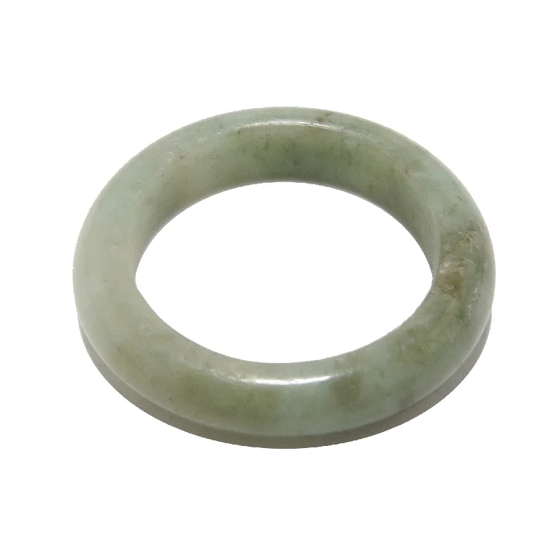 Jade Ring Real Green Jadeite Good Fortune Crystal