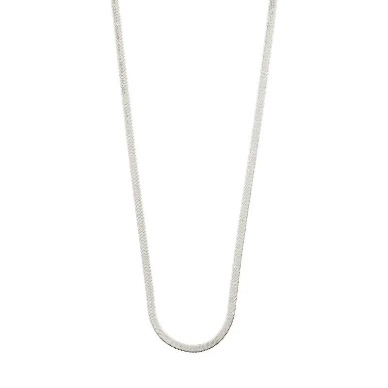 Joanna Silver Plated Herringbone Chain