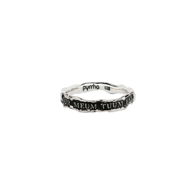 My Heart Is Yours Textured Band Ring