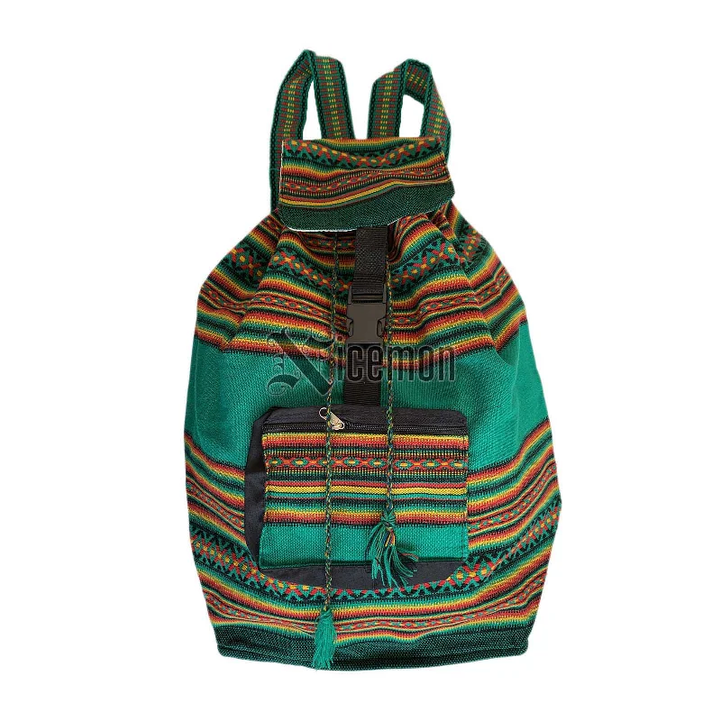 Rasta Backpack Sack Tote Bag Hippie Reggae Cool Runnings Drawstring 18"