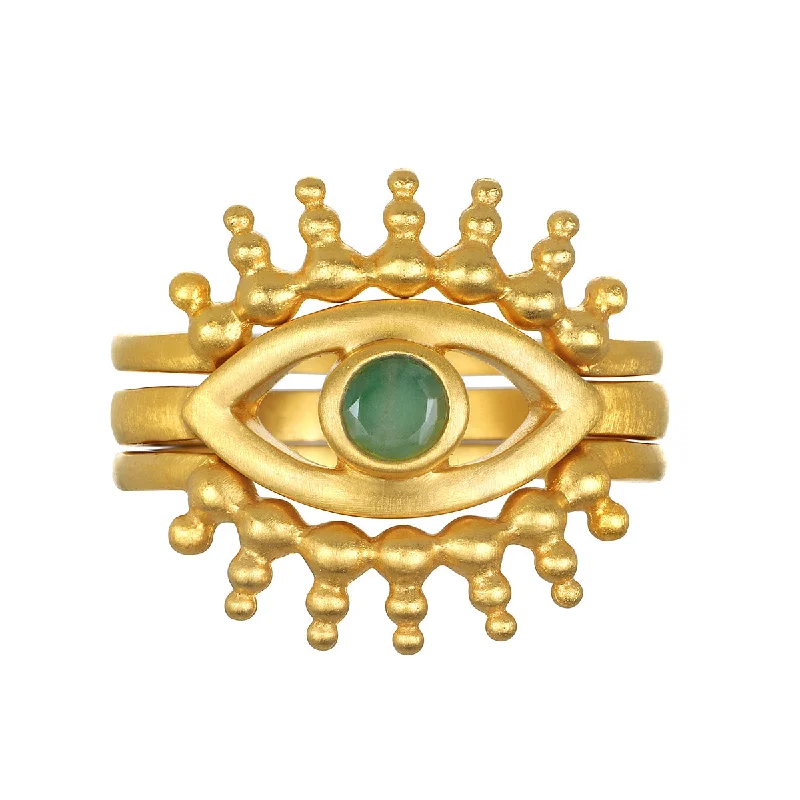 Shed a Light Evil Eye Ring Set