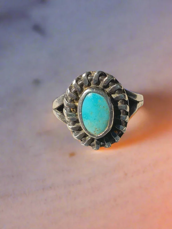 Turquoise and Sterling Ring size 6